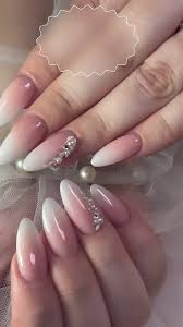 Ombre bridal nails